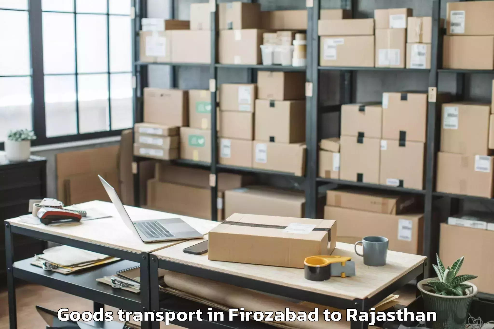 Book Firozabad to Danta Ramgarh Goods Transport Online